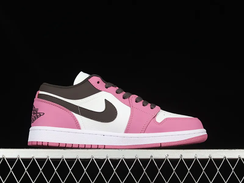 All categories Air Jordan Jordan series basketball shoes Air Jordan 1 Low Z version Air Jordan 1 Low AJ1 Joe 1 white pink black hook low-top casual sneakers DC1767-160